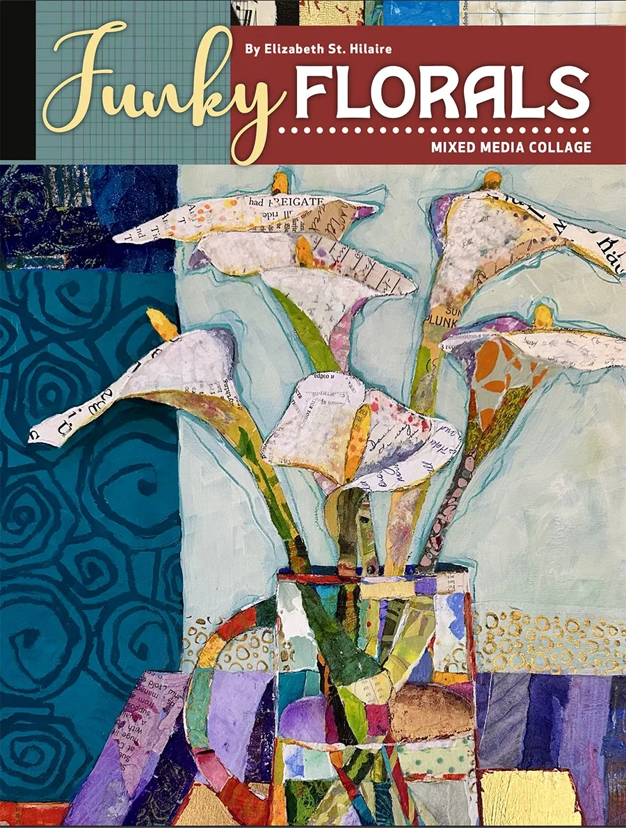Funky Florals: Mixed Media Collage–Digital Download